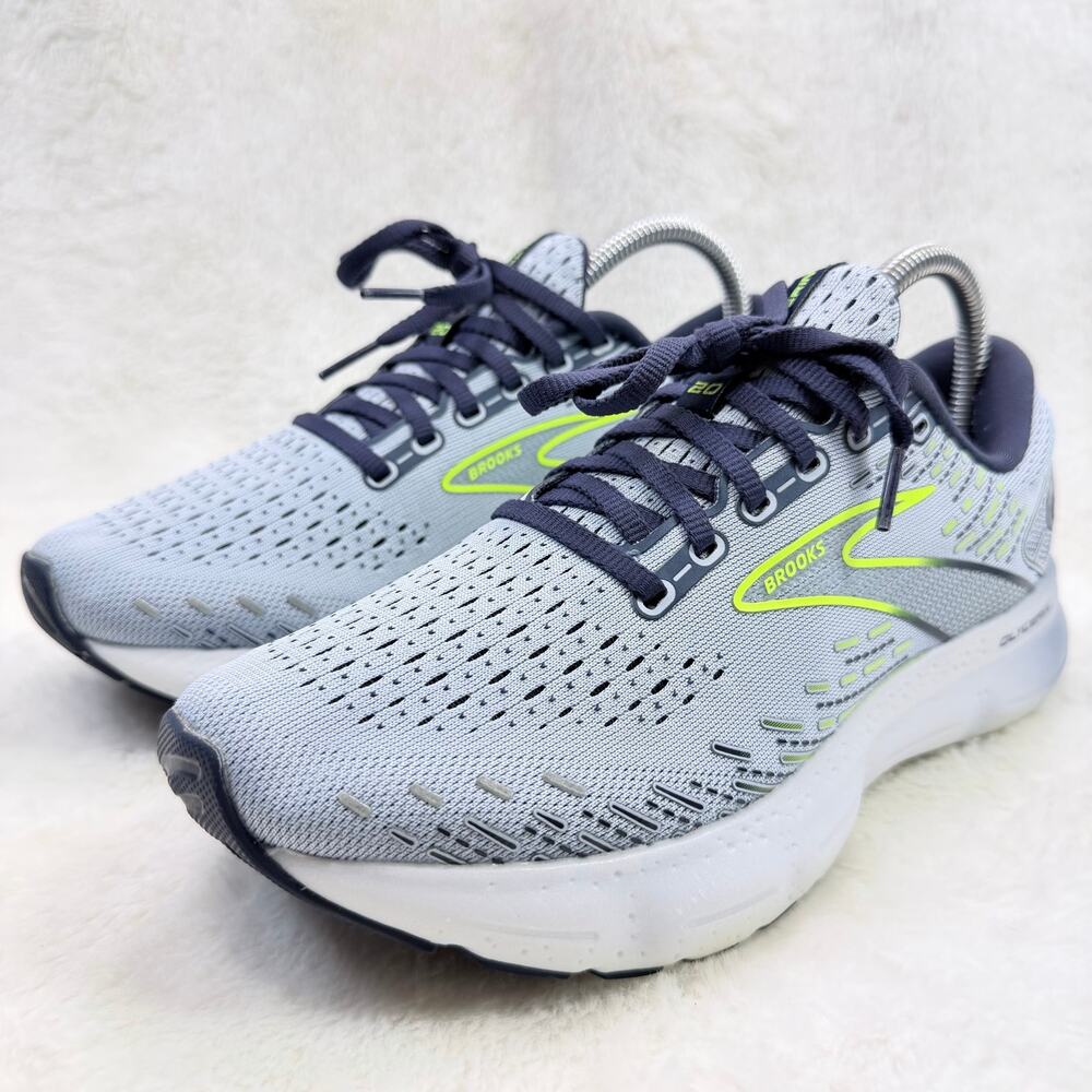 Brooks Glycerin 20 Womens Running Shoes Light Blue Peacoat Nightlife Size 8.5 - Picture 2 of 10